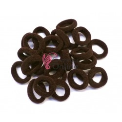 Elastice pentru codite Cod EL033AA, set 25 bucati Maro Inchis